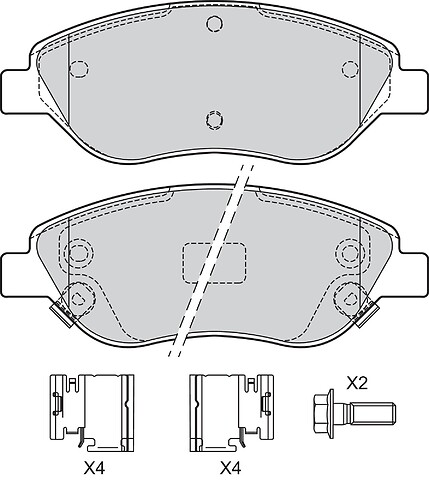 BRAKE PADS FIAT TIPO 2015 FR